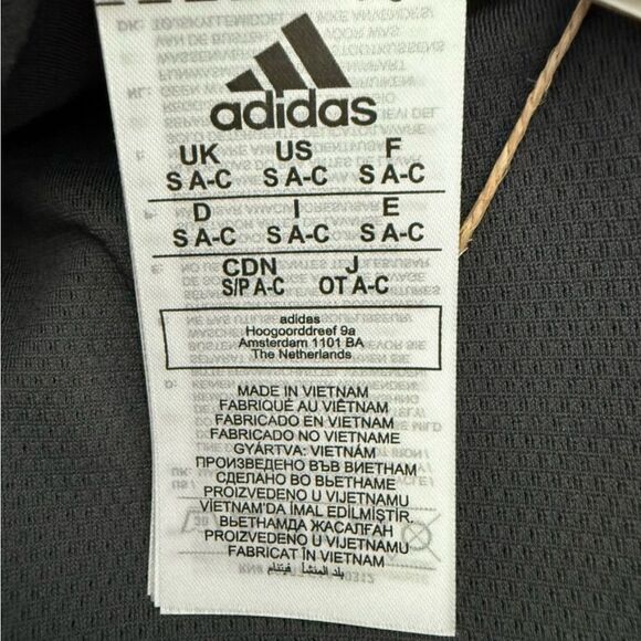 Adidas Pink and Black Sports Bra with Artistic Design Light Support - Picture 4 of 9